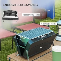 Outsunny Metal Suitable-Style Portable BBQ Grill - Black(m-6)