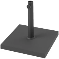 Outsunny Patio Umbrella Base, 40 lbs Concrete Heavy Duty Umbrella Base for 1.5"/1.9", Black(m-2)