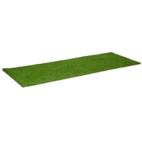 Outsunny 10' x 3' Artificial Turf Grass with Simulated Look & Feel UV Protection, & Drain Holes for Rain, 1.25" Height(m-11)