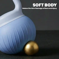Soozier Soft Kettlebell, 22 lbs Kettle Bell with Anti-Slip Grip for Home Gym Weight Lifting and Strength Training(m-4)