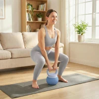 Soozier Soft Kettlebell, 22 lbs Kettle Bell with Anti-Slip Grip for Home Gym Weight Lifting and Strength Training(m-10)