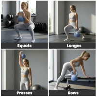 Soozier Soft Kettlebell, 22 lbs Kettle Bell with Anti-Slip Grip for Home Gym Weight Lifting and Strength Training(m-9)