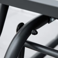 Outsunny 3-Seat Outdoor Glider Chair, Patio Rocking Chair, Steel Frame, Sling Fabric Seat for Garden, Backyard, Lawn, Grey(m-11)