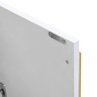 Modern TV Cabinet with Centre Drawers and Internal Shelves, Floor-Standing Console with Cable Management, 67'' L x 15.5'' W x 20.5'' H, White(m-7)