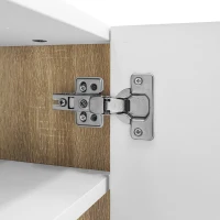 Elegant TV Cabinet with 3 Soft-Close Doors, 2 Drawers, Ample Storage, Modern TV Stand for Living Space, 74.5'' L x 14'' W x 17.5'' H, White(m-6)