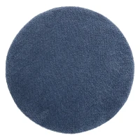 Round Tufted Ottoman with Upholstered Top and Solid Wood Legs, Versatile Coffee Table with Hidden Storage, 32'' L x 32'' W x 18'' H, Blue(m-8)