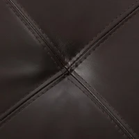 Large Ottoman with Upholstered PU Leather and High‑Density Foam, Modern Coffee Table with Storage, 34'' L x 34'' W x 18.5'' H, Chocolate(m-8)