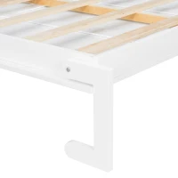 Queen Size Murphy Wall Bed with Reversible Shelf and Flexible Slat, Fold-Away Cabinet with 5-Tier Storage, 94'' L x 82'' W x 88.5'' H, White(m-7)
