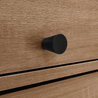 Country-Style Sideboard with Magnetic Soft-Close Doors and Generous Storage, Sturdy Cabinet with Wood Legs 51'' L x 15.5'' W x 30'' H, Wood(m-7)