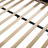 Full Size Upholstered Bed with Built-in Bedside Desk and Round Stool, Solid Bedboard with Plywood & MDF Frame, 80'' L x 68'' W x 29'' H, Pink(m-7)