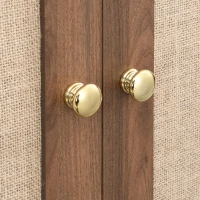 Elegant Wardrobe with Fabric Doors and Drawer, Solid Wooden Legs, Modern Clothes Cabinet with Wide Rail, 31'' L x 19.5'' W x 69'' H, Walnut(m-7)