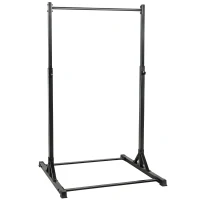 Soozier Portable Pull Up Station, Height Adjustable Pull Up Bar with 8 Levels for Home Gym Strength Training, 440LBS Capacity(m-11)