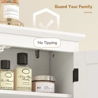 HOMCOM Over The Toilet Storage, Modern Bathroom Cabinet Over Toilet with Drawer, Cabinet and Adjustable Shelf, White(m-9)