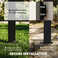 Outsunny Hardtop Grill Gazebo, Lean-to BBQ Shelter with Polycarbonate Roof for Outdoor, Patio, Lawn(m-7)