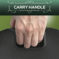 Outsunny 33 lbs Concrete Parasol Base, Heavy Duty Patio Umbrella Stand, 18.3" Round Garden Parasol Holder, Black(m-6)