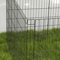 PawHut 36inch Foldable Metal Exercise Pet Playpen Yard Dog Puppy Kennel Cage 8 Panel(m-10)