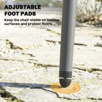 Outsunny Outdoor Dining Chairs Set of 4, Patio Chairs with Slotted Backrest, Grey(m-7)