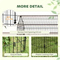 PawHut 73" Small Animal Cage with Roof, Indoor/Outdoor Use,  for Chicken, Rabbits, Chinchillas, Silver(m-7)
