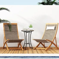 Outsunny Mosaic Patio Table, Round Coffee Table with Metal Frame, Garden Furniture for Outdoor, Poolside, Yellow & Grey(m-8)