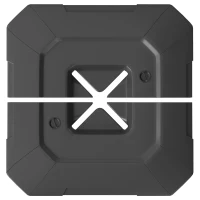 Outsunny 2-Piece Cantilever Umbrella Base Weight Set, 231 lb Water or Sand Fillable Outdoor Offset Umbrella Weights, Black(m-11)