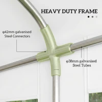 Outsunny 20'x13' Heavy Duty Event Tent Gazebo Portable Sun Shelter with Sidewalls White(m-4)