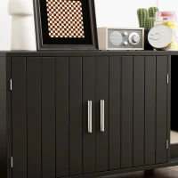 PawHut Cat Litter Box Enclosure, Cat House End Table with Scratcher, Black(m-10)