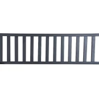 Outsunny 50" Steel Garden Bench Patio Metal Backyard Park Chair Outdoor Seat Furniture, Black(m-13)