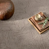 HOMCOM 5x7 Area Rug, Luxurious Faux Fur Rug, Non-Slip Floor Carpet for Living Room, Bedroom, Dining Room, Tan(m-11)