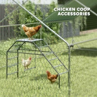 PawHut Chicken Coop Perches with Adjustable Swing, 10 Roosting Bars, for Backyard, Farm(m-6)