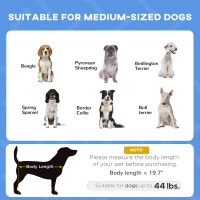 PawHut Elevated Portable Dog Cot Pet Bed with UV Protection Canopy Shade, 30 inch, Dark Blue(m-4)