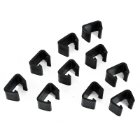 Outsunny Set of 10 Fasteners Clip Outdoor Furniture Connectors Rattan Wicker Sofa Connectors(m-2)