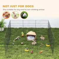 PawHut 30inch Foldable Metal Exercise Pet Playpen Yard Dog Puppy Kennel Cage 12 Panel(m-5)