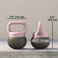 Soozier Soft Kettlebell, 11lb Kettle Bell with Anti-Slip Grip for Home Gym Weight Lifting and Strength Training(m-3)