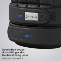 Soozier 22lbs Weighted Vest, Adjustable Running Weight Vest with 38 Weight Bags, Black(m-6)