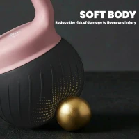 Soozier Soft Kettlebell, 11lb Kettle Bell with Anti-Slip Grip for Home Gym Weight Lifting and Strength Training(m-4)