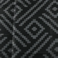 Outsunny Reversible Outdoor Rug Waterproof Plastic Straw RV Rug with Carry Bag, 9' x 18', Black and Grey Geometric(m-11)