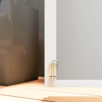 Outsunny 41 Cu. Ft. Outdoor Storage Shed, Outdoor Horizontal Trash Can Storage with Chain Lid, Lockable Storage Box, Light Grey(m-10)