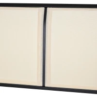 Outsunny Outdoor Glider Bench, 2 Person Patio Glider Chair, Gliding Outdoor Garden Loveseat Swing Bench with Breathable Mesh Fabric, Steel Frame for Backyard, Porch, Cream White(m-13)