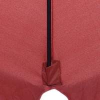 Outsunny 8.5 ft Outdoor Market Table Umbrella, Round Patio Umbrella with Tilt and Crank for Garden, Backyard, Deck, Wine Red(m-11)