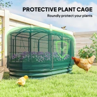 Outsunny Galvanized Raised Garden Bed Kit with Self Watering System, Oval Outdoor Planter Garden Boxes, 6x3ft, Green(m-4)