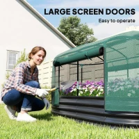 Outsunny Galvanized Raised Garden Bed Kit with Self Watering System, Oval Outdoor Planter Garden Boxes, 6x3ft, Dark Gray(m-6)