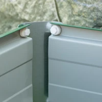 Outsunny 6' x 1.5' x 1.3' Galvanized Raised Garden Bed, Elevated Large Metal Planter Box w/ Install Gloves for Backyard, Patio to Grow Vegetables, Herbs, and Flowers, Green(m-10)