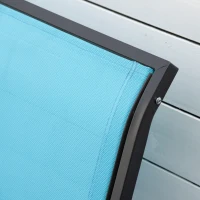 Outsunny Outdoor Glider Bench, 2 Person Patio Glider Chair, Gliding Outdoor Garden Loveseat Swing Bench with Breathable Mesh Fabric, Steel Frame for Backyard, Porch, Blue(m-11)