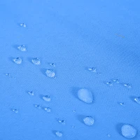 Outsunny 6.5x10ft Patio Umbrella, Rectangle Market Umbrella with Aluminum Frame and Crank Handle, Garden Parasol Outdoor Sunshade Canopy, Blue(m-10)