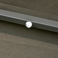 Outsunny 9ft Solar Patio Umbrella Outdoor Sunshade 24 LED Lights Tilt Canopy, Charcoal Grey(m-10)