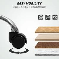 HOMCOM Desk Chair, Computer Office Chair with Footrest, Adjustable Backrest and Headrest, Light Brown(m-9)