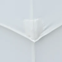 Outsunny 9FT 3 Tiers Patio Umbrella Outdoor Market Umbrella with Crank, Push Button Tilt for Deck, Backyard and Lawn, Cream White(m-13)