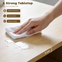 HOMCOM Sideboard Buffet Cabinet Set of 2, Kitchen Cabinet with Soft-Close Door and Adjustable Shelves for Living Room, Oak(m-6)