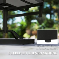 Outsunny Patio Swivel Chair Set of 2, Swivel Rocker Outdoor Chairs with High Back, for Lawn Garden Backyard Deck, Light Grey(m-9)