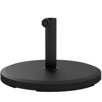 Outsunny 29 lbs Cement Patio Umbrella Base, 19" Heavy Duty Parasol Stand Market Umbrella Base Holder(m-2)